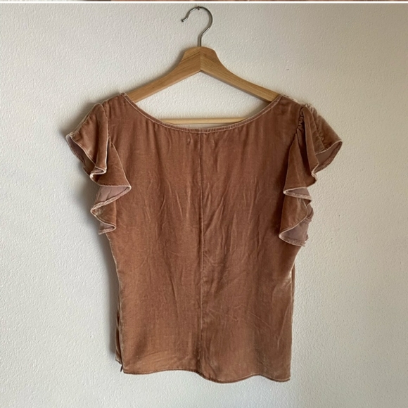 Reformation MAV blush velour top size 10 - Picture 5 of 8